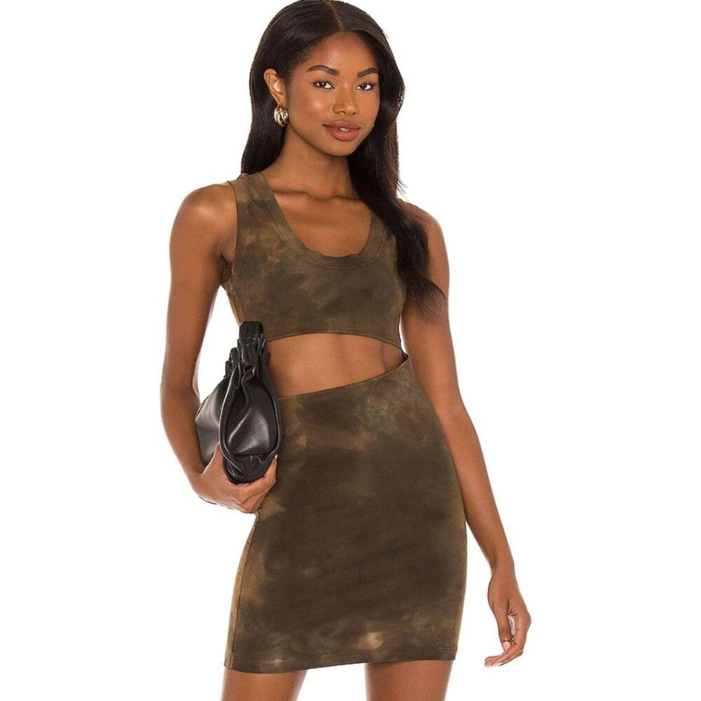 Cotton Citizen x REVOLVE Brisbane Cut Out Tank Dress in Toffee Haze – NWT Size M